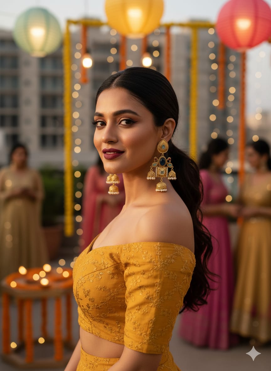 Royal Kashmiri Heritage Jhumka Earrings - Image 13