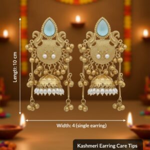 ✨ Karnika Shine Kashmiri Noor Jhumka Earrings