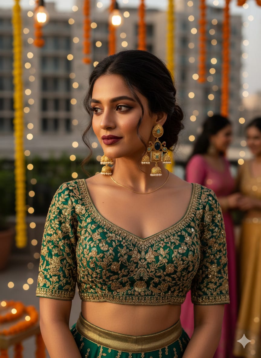 Royal Kashmiri Heritage Jhumka Earrings - Image 18