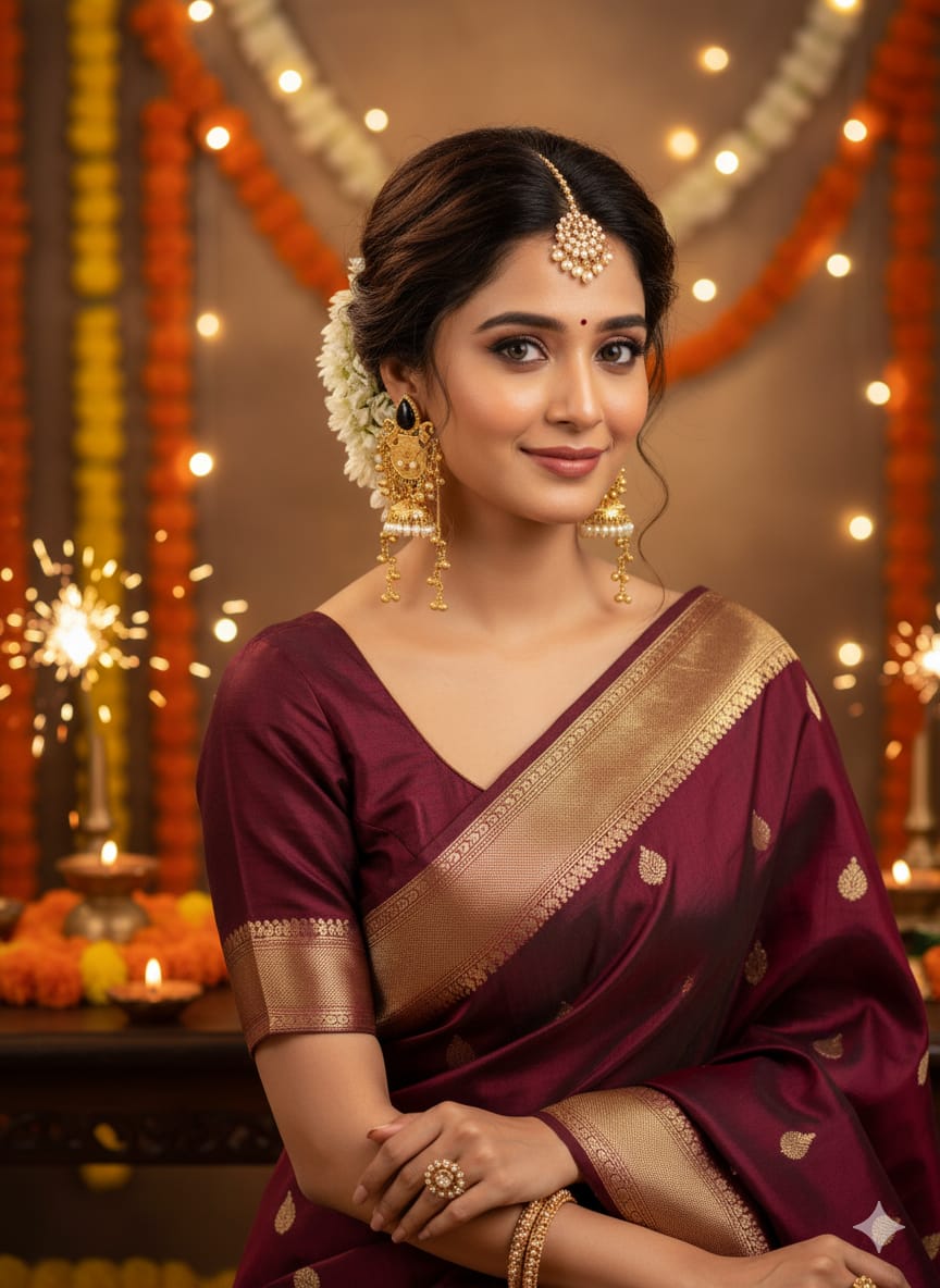 Royal Kashmiri Heritage Jhumka Earrings - Image 24