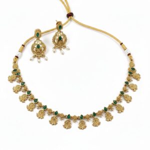 Harit Pushpa Matt Finish Necklace Set