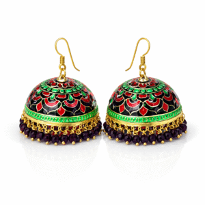 Rang Mahal Meenakari Big Jhumka