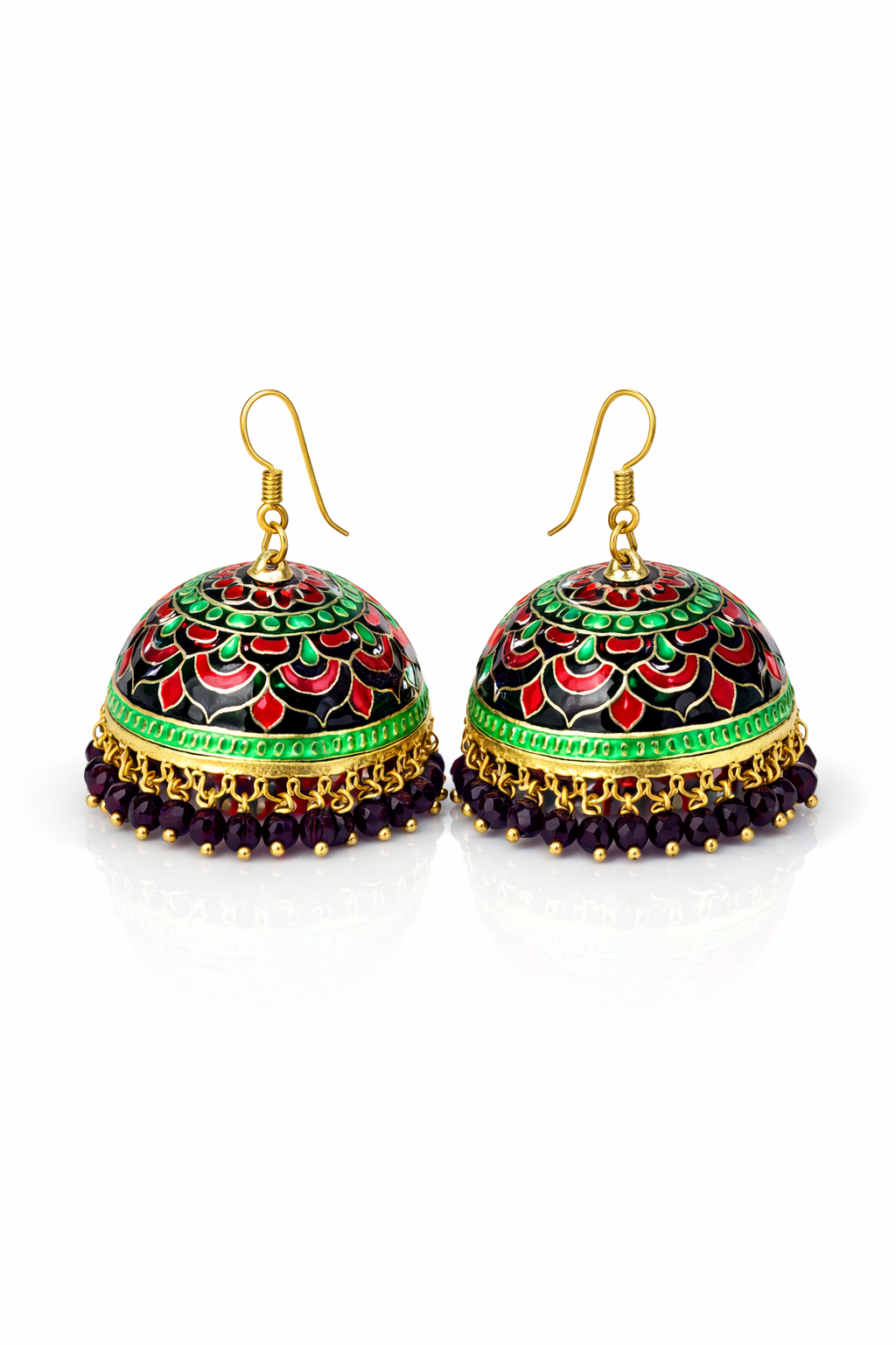 Rang Mahal Meenakari Big Jhumka