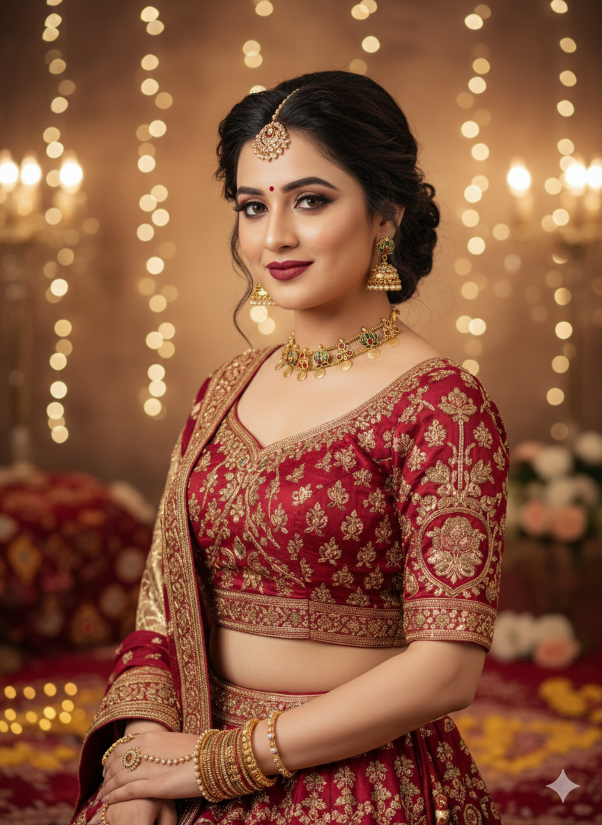 Vanika Lotus Coin Matt Finish Necklace Set - Image 6